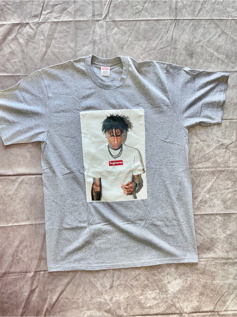 Supreme Gray NBA Youngboy Graphic Tee